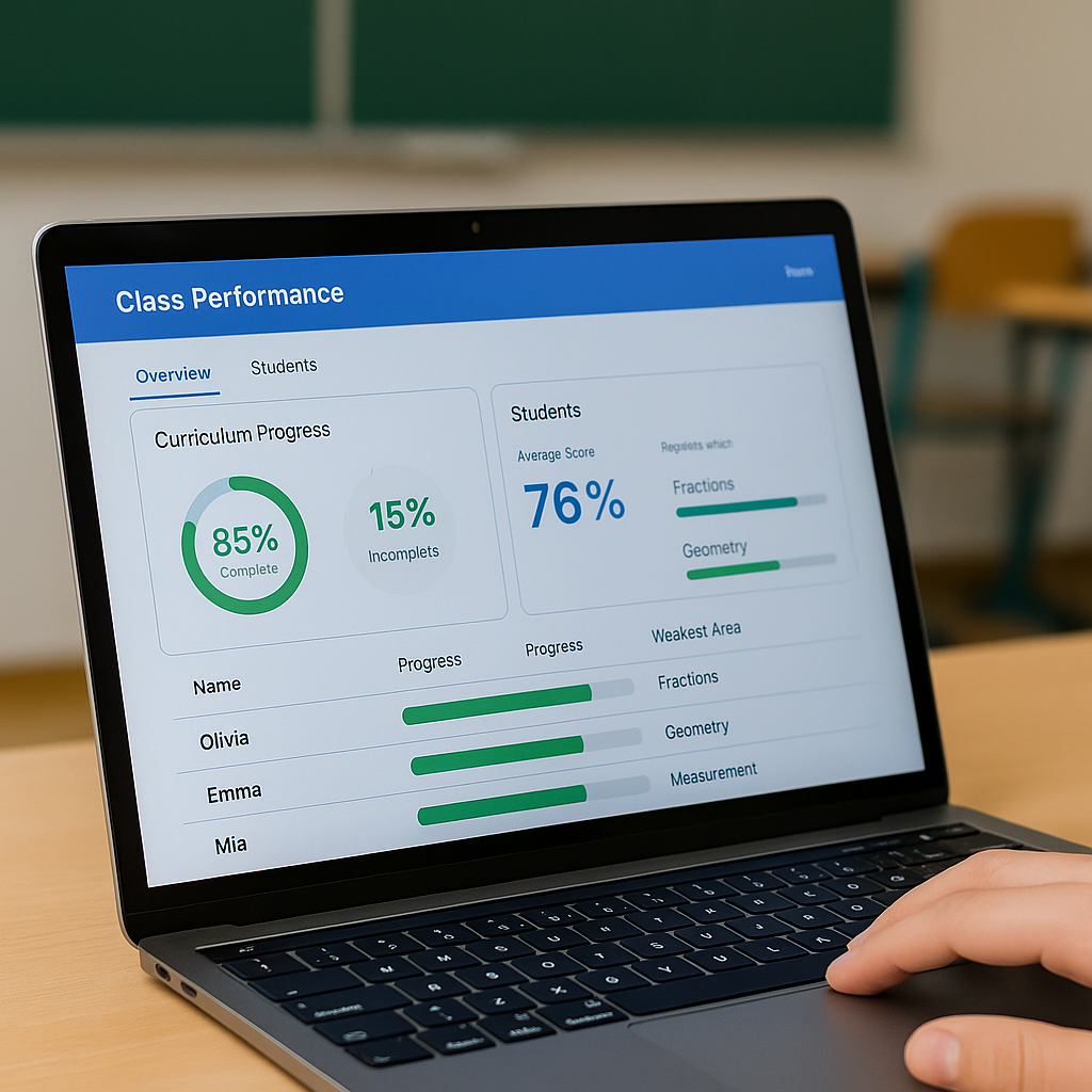 Dashboard tracking performance